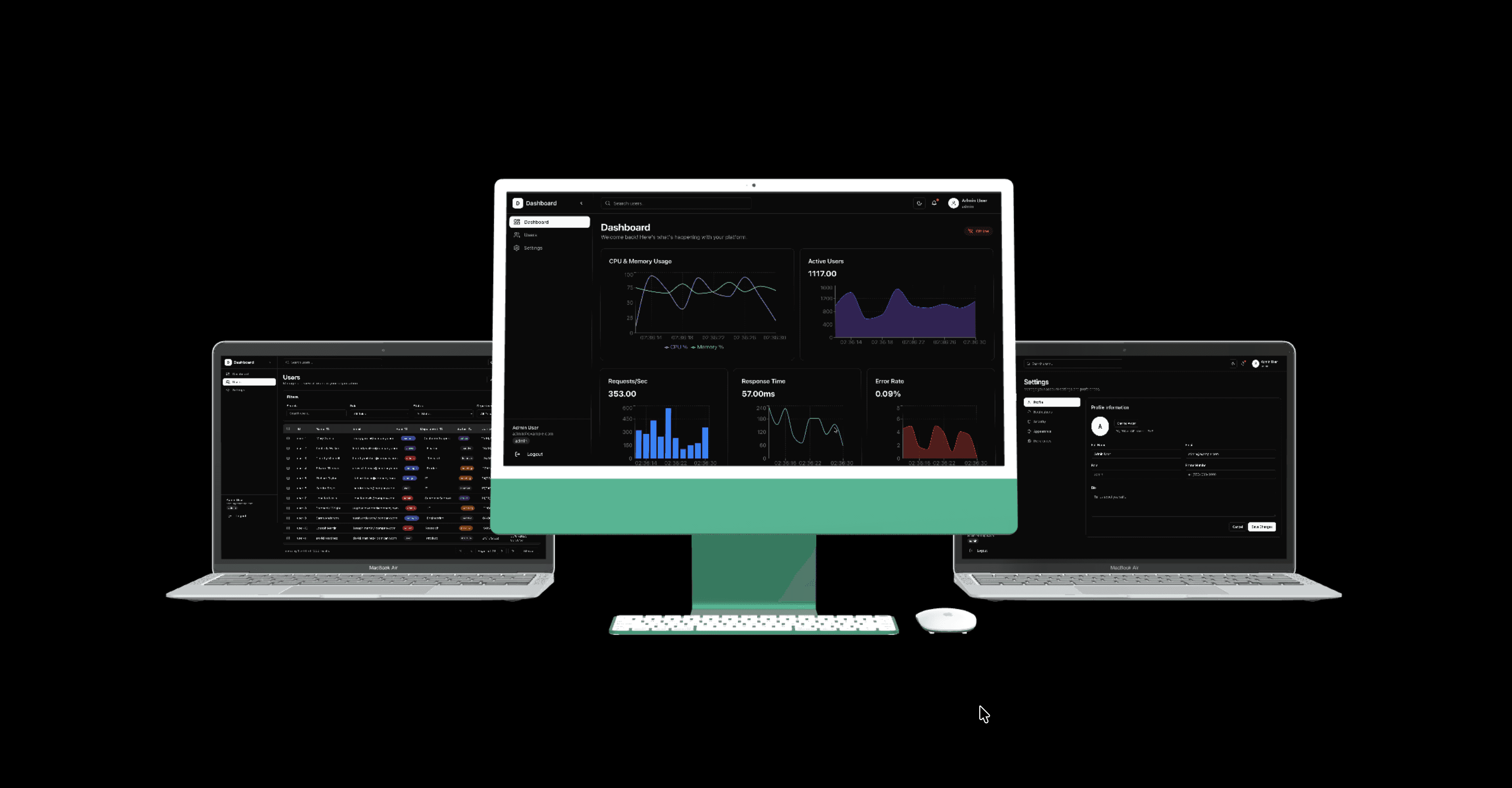 Performance-Heavy Admin Dashboard